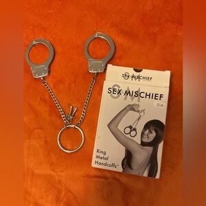 New! Silver Metal Handcuffs